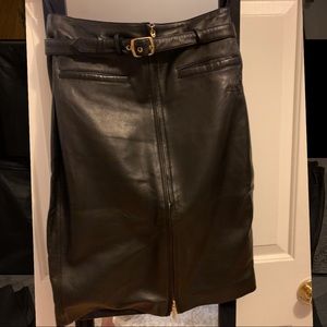 Vintage Baby Phat genuine leather skirt